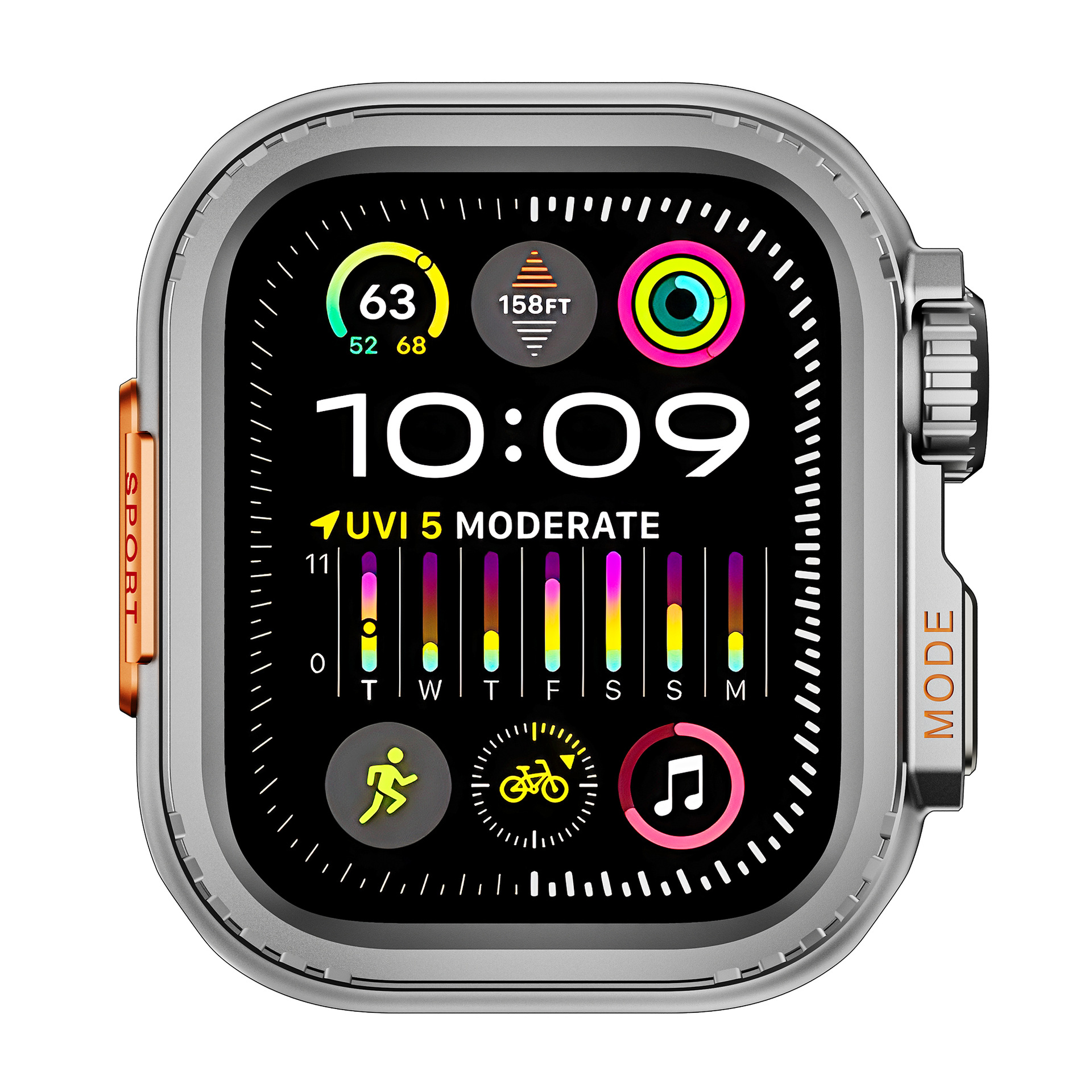 Suitable for Apple Watch case, Apple Watch4-9 generation electroplated multi-color instant transformation SPORT metal case undefined