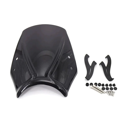 Suitable for Triumph Trident 660 2021 2022 New Windshield Front Windshield Deflector Fairing (Motorcycle front windshield) - black