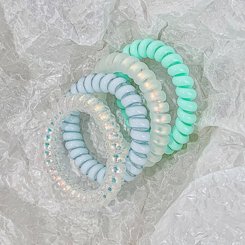 Línea telefónica bucle de cabello red 2025 nuevo cabello atado correa de cabello sin marcas cuerdas de cabello de alta sensación coreana bucle de cabello tocado