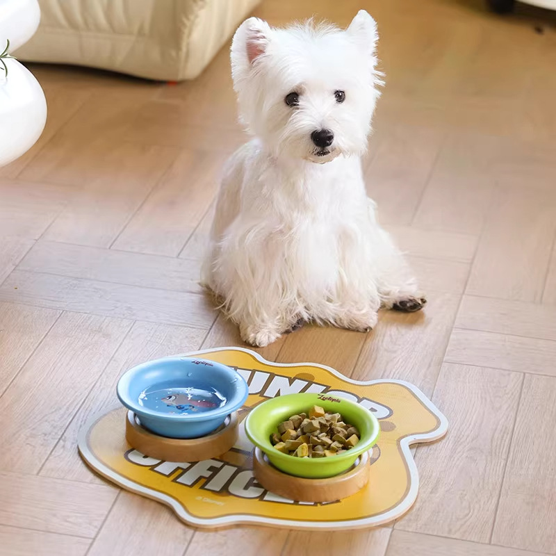 Disney Crazy Animal City Judinik Pet Cerámica Tazón para gatos Tazón para perros Anti-volcado Tazón para perros Rack