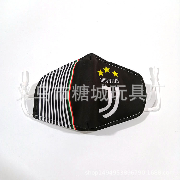 Equipo de fútbol de la UEFA máscara personalizada impresa a prueba de polvo máscara de filtro ventiladores protector solar transpirable cubierta protectora transfronteriza