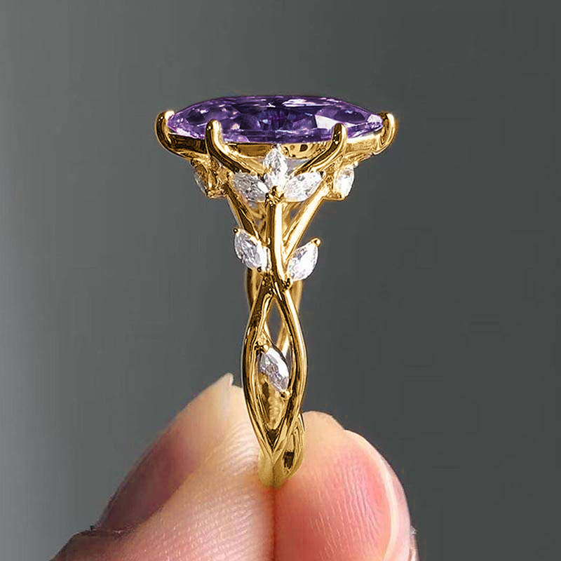 7g Weight 0.03µm Gold Plating Thickness Water Plating Gold Plating Process KC Golden Plated Plating Material Zircon Inlay Material Rings Classification 1 Piece Quantity Holiday, Daily Occasion Copper Material Leaf Pattern All Seasons Season Women's Gender Elegant, Novelty Style Claw Setting Craft Wholesale Jewelry Elegant Novelty Leaf Copper Zircon Rings 16