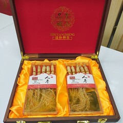 長白山高麗人参皮箱 80g 10本入り、ワイン漬け、スープ用、ギフトボックス包装、高麗人参、長白山特産品