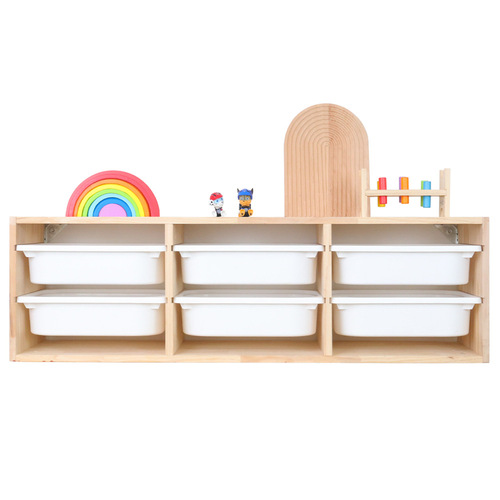 Cross-border children's room toy storage rack wall-mounted wall storage rack baby toy classification sorting box storage cabinet