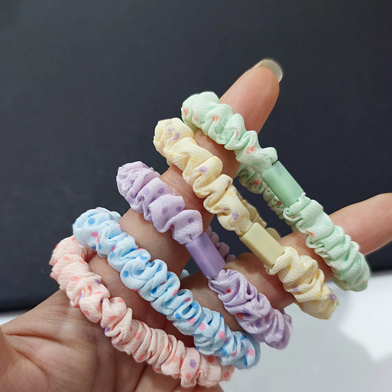 Polka dot diy small intestine hair ring