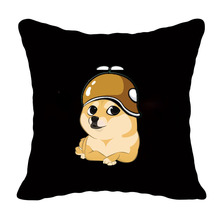 动漫周边抱枕套神烦狗卡通沙发靠枕套车载靠垫个性居家抱枕套批发