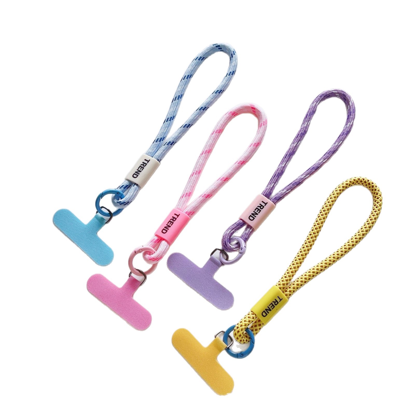 Corto ajustable hebilla de mano anti-pérdida junta de cuerdas de muñeca de poliéster simple de viaje al aire libre