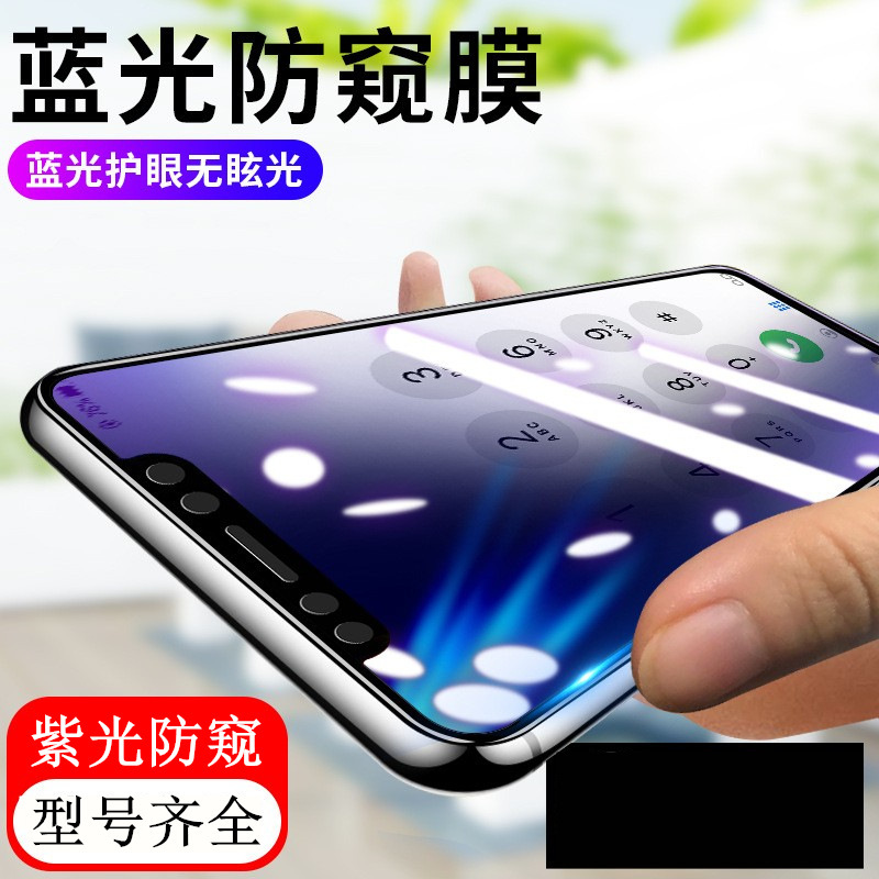 Suitable for Apple 17 Purple Privacy Screen Protector iPhone 14 Pro Max Full Screen Film 16/15/13 Anti-Blue Light Privacy Protection