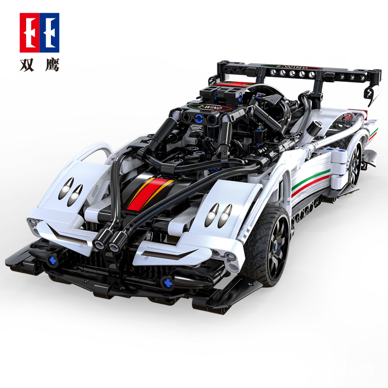 Coche de bloques de construcción con control remoto Double Eagle C51301 Sun God IE, programación por aplicación móvil, bloques de construcción ensamblables, juguete educativo para niños.