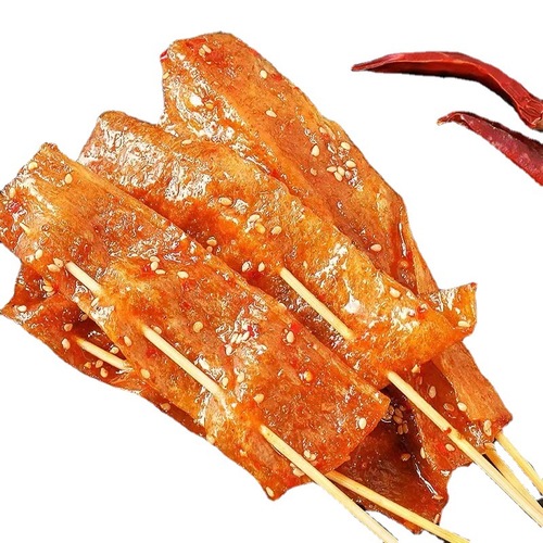 Yutongle Traditional Big Skewer Beef Snack, Bucket-Style Spicy Beef Snacks, Nostalgic, Large Spicy Slices, Spicy Vegetarian Tofu Products