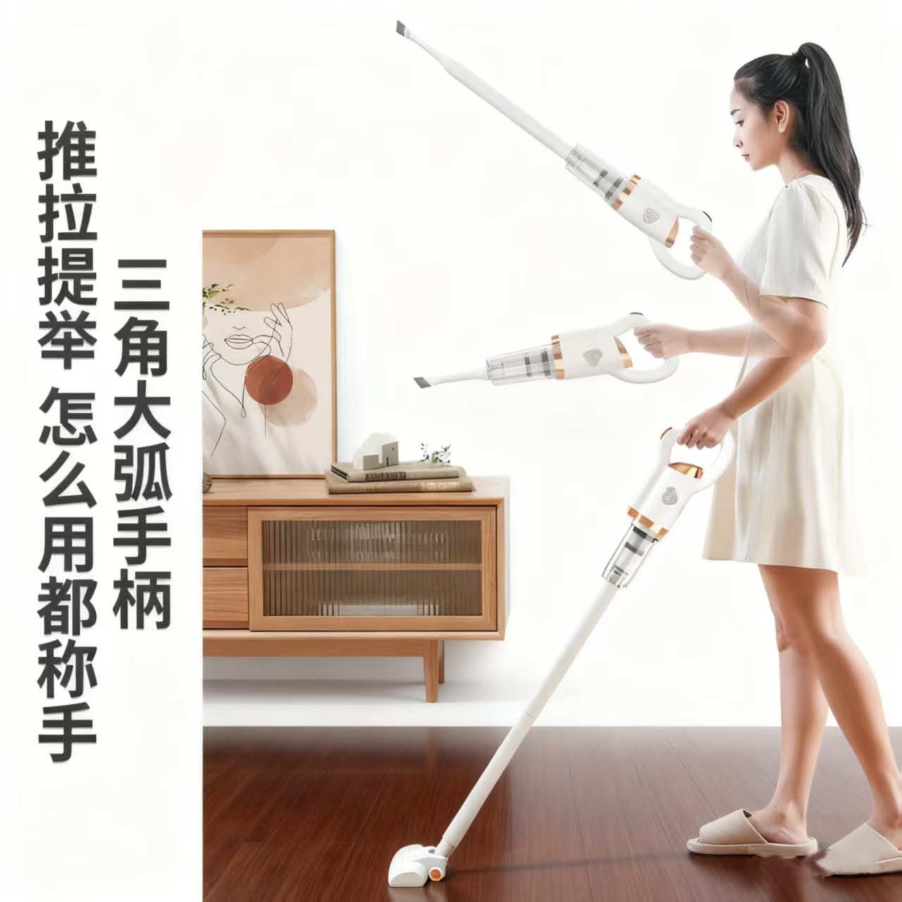 High-Power Car Vacuum Cleaner, Handheld Household Wet and Dry Wireless High-Power Vacuum Cleaner, Mite Removal Smart Vacuum Cleaner