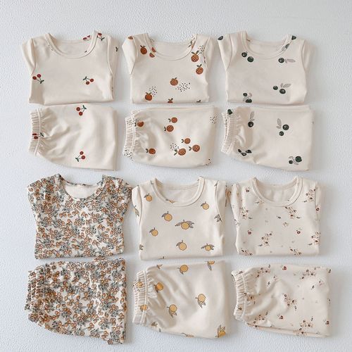 Children's Homecoming Set, Summer New Model, Children's pajama set, short-sleeved pajama set for babies