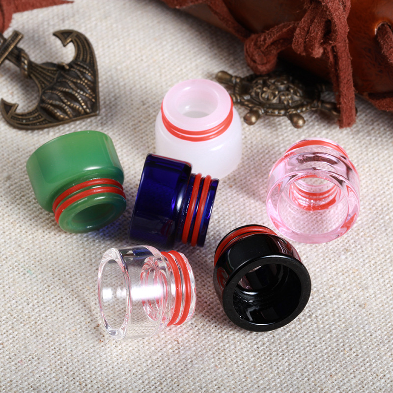 810 Short Glass Cigarette Holder Universal Devil Fish Apocalypse 528 Atomizer Colorful Drip Tip Resin Driptip