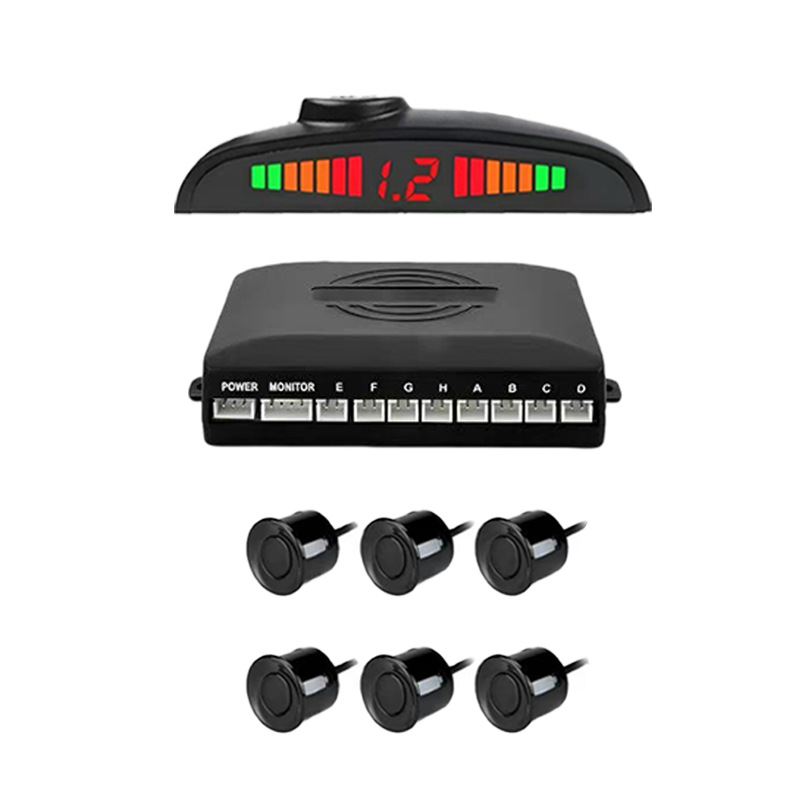 Source Manufacturer Supplies Led Display Real Voice Alarm 2/4/6/8 Probe Reversing Radar