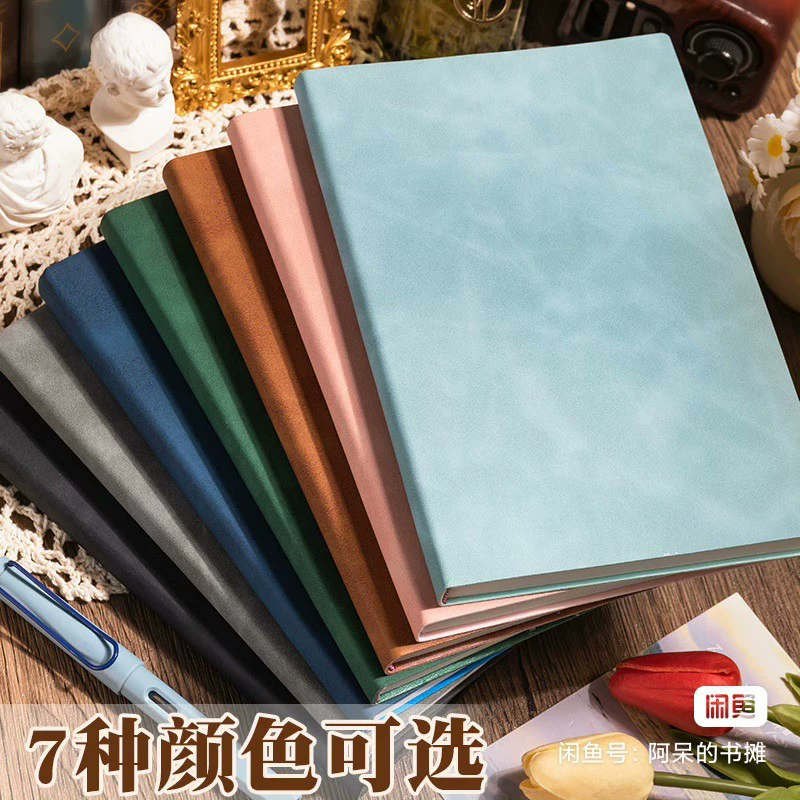 Блокнот формата А5, красивый деловой блокнот из мягкой кожи для записей рабочих встреч, простой дневник в стиле ретро