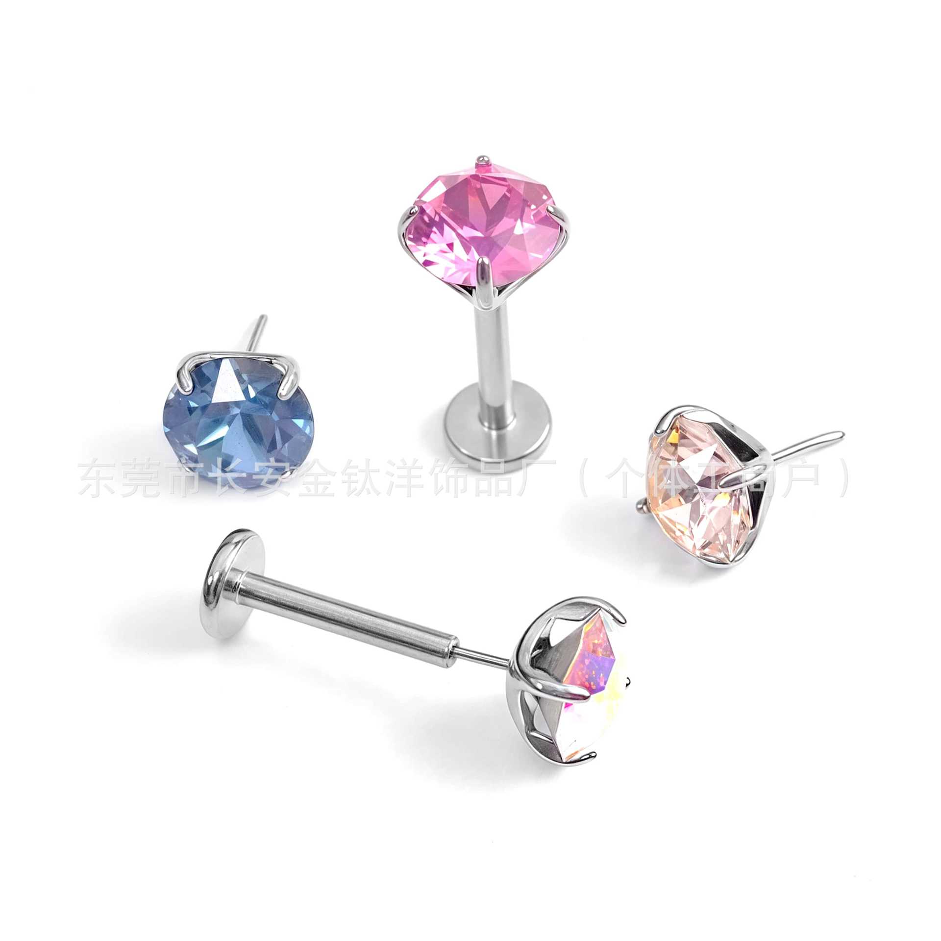 Labret piercing jewelry detail image