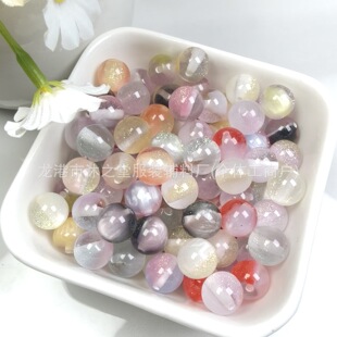 10MM���ü��W��͸׃ɫ���Ә�֬��A�鴮��ɢ��diy����Ʒ���