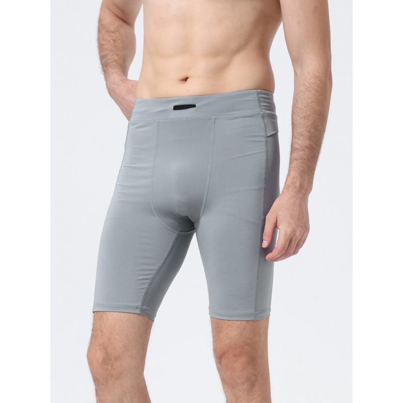 Cross-Border Men's High-Elastic Compression Fitness Shorts with Pockets, Quick-Dry Training Shorts, Running Fitness Shorts Cross-Border Men's High-Elastic Compression Fitness Shorts with Pockets, Quick-Dry Training Shorts, Running Fitness Shorts