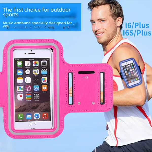 Factory wholesale outdoor sports mobile phone arm strap running mobile phone arm bag fitness waterproof wrist bag gift printed LOGO
