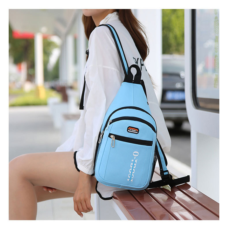 Unisex Sports Color Block Solid Color Oxford Cloth Waist Bags display picture 6