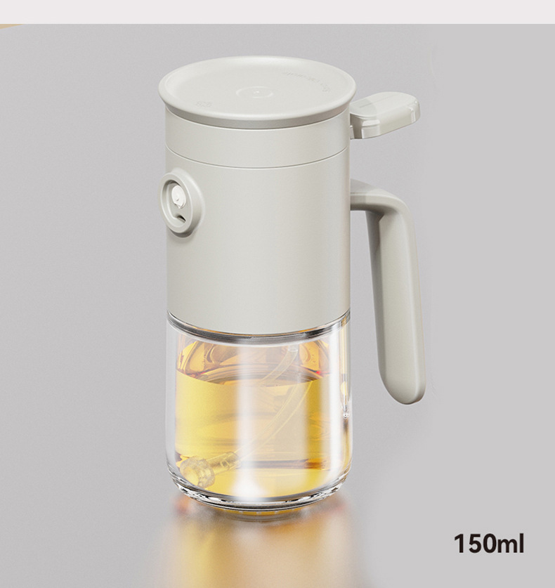 150ML Cam Yağ Şişesi Hızlı Doldurma Tipi Mutfak Ev Kullanımı Püskürtme Yağ Şişesi Barbekü Sis Yağ Asılmaz Soy Sosu Sirke Baharat Şişesi