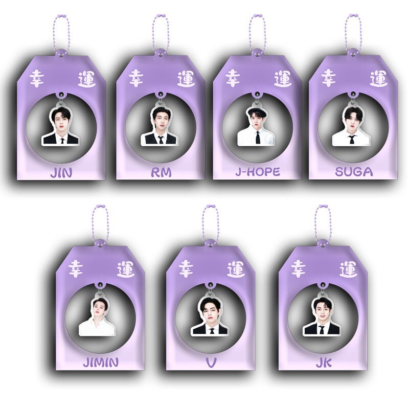 Jungkook Jimin V Jin Rm Lucky Amulet Acrylic Pendant Amulet Acrylic Keychain