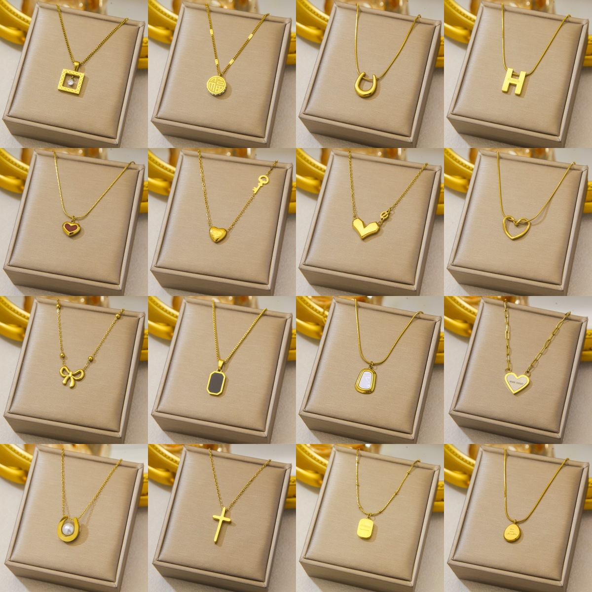 跨境热销精致钛钢项链定制轻奢小众百搭高级感网红锁骨链一件代发