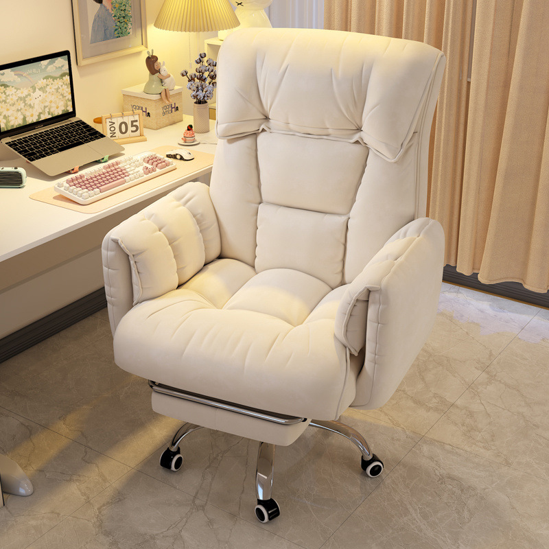 Computer Chair Home Comfortable Sedentary Computer Sofa Chair Bedroom Dormitory Desk Chair Office Lifting Backrest E-Sports Chair