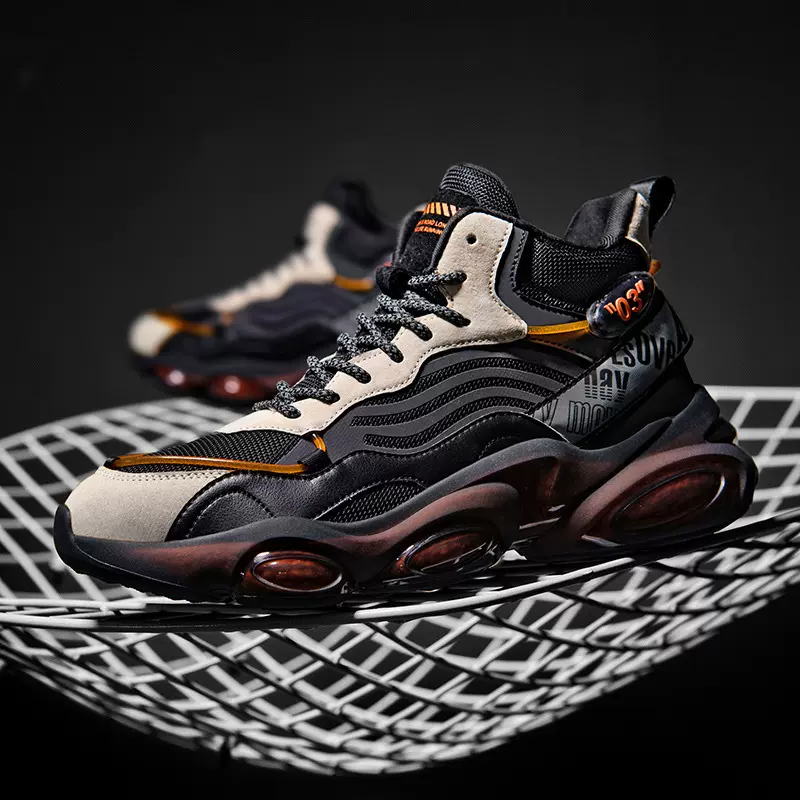 男鞋2025年秋季高帮椰子鞋休闲运动鞋鞋子男鞋百搭厚底防滑老爹鞋