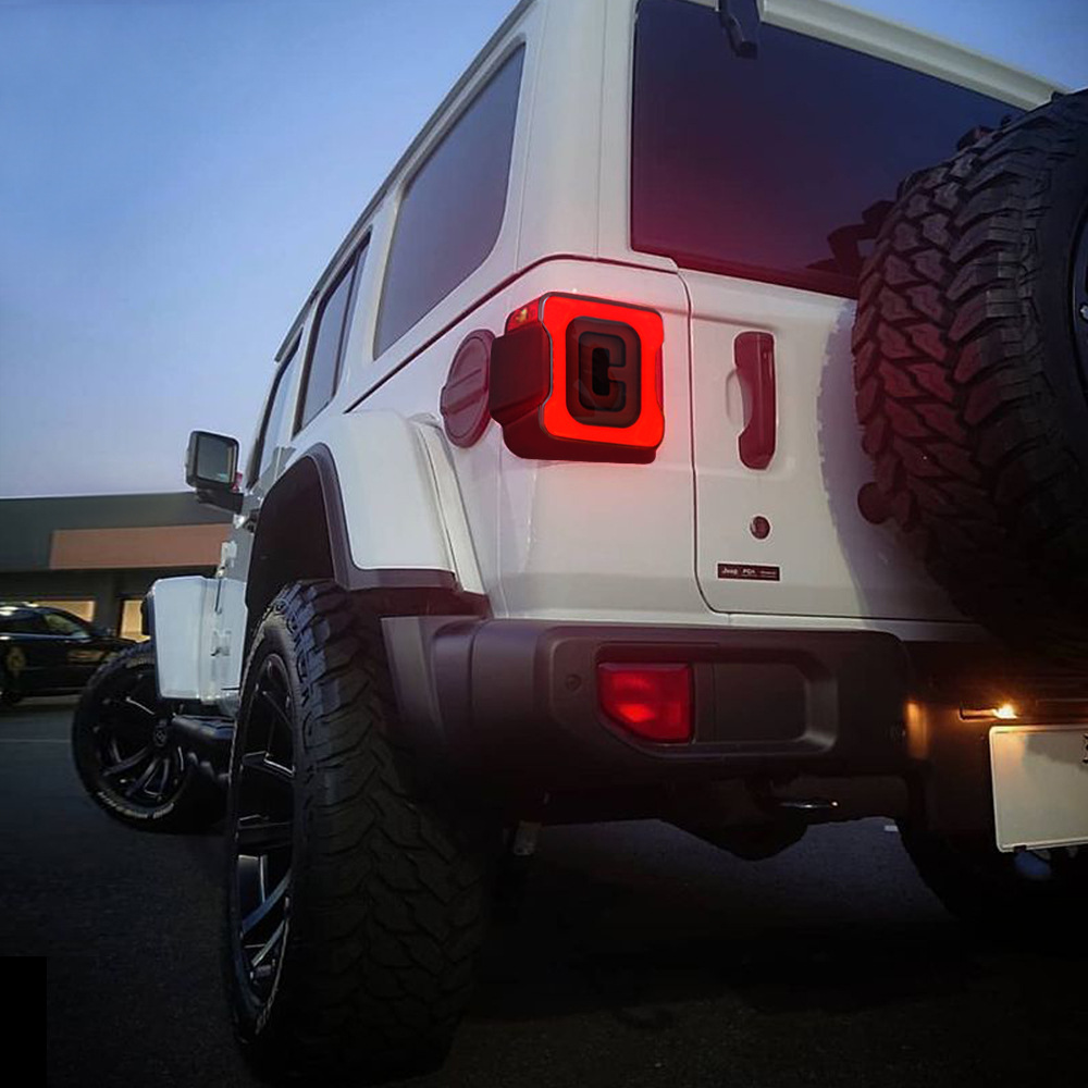 Suitable for 2018-2023 Jeep Wrangler Jl Tail Lights (Tunnel/Smoked) Modification Wholesale Source