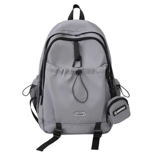 Korean style college style large-capacity school bag niche design sports and leisure backpack lightweight waterproof burden-reducing backpack