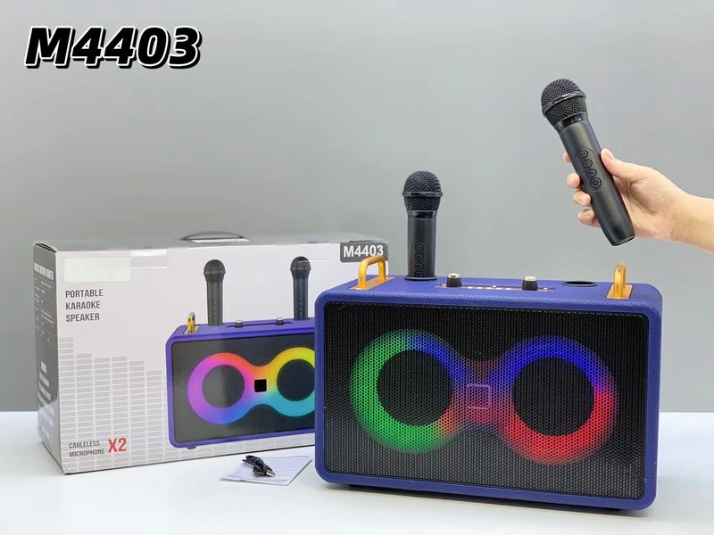 新型ダブル4インチ高級皮質k歌宝無線マイクbluetoothスピーカー屋外ポータブル大出力音響|undefined