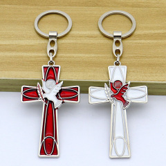 Cross-border supply of goods and peace dove jewelry necklace pendant car keychain accessory mobile phone decoration