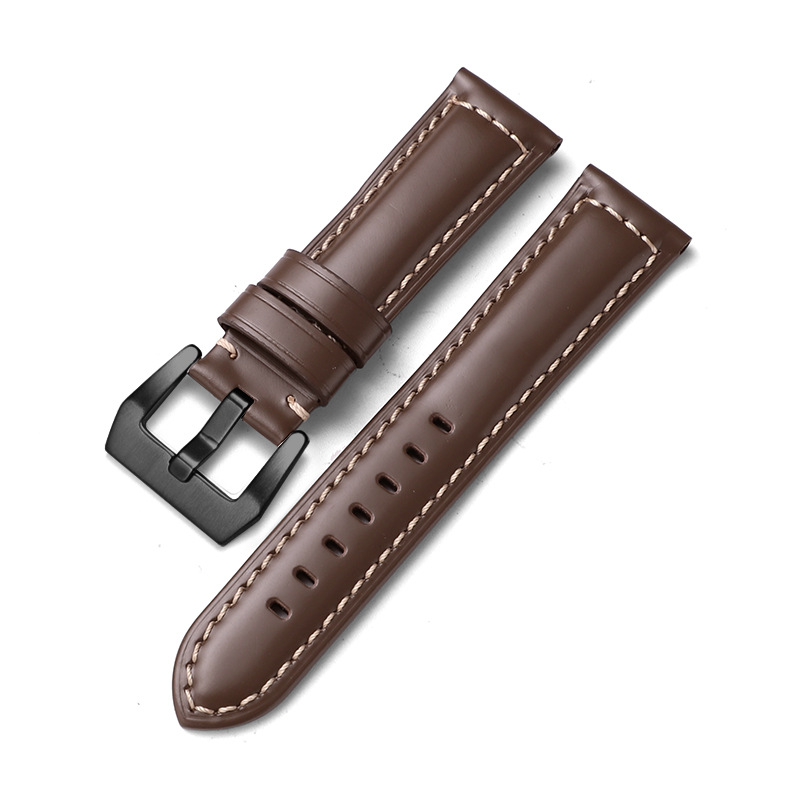 Aplicable iwatch correa de cuero genuino Apple correa de reloj applewatch8 Huawei GT3 Samsung S1 Pena Mar