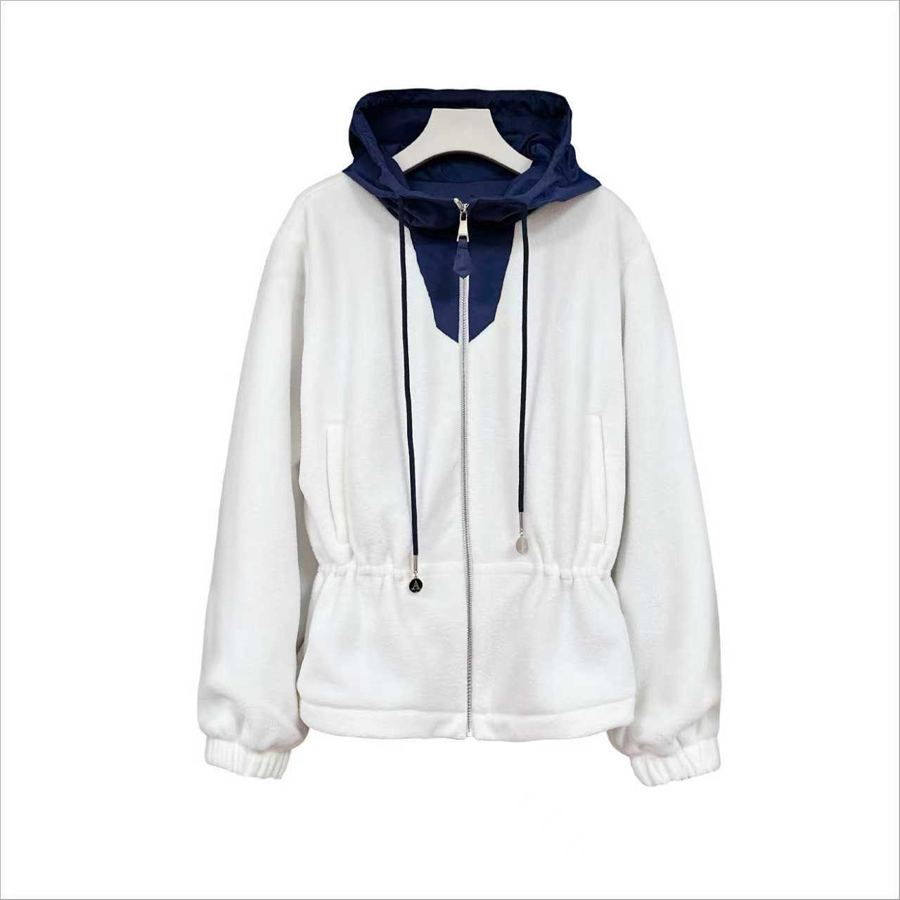 Yang Mi's Same Style White Double-Sided Lamb Wool Coat for Women, New Winter Model, Waist-Cinching, Thickened and Warm Top