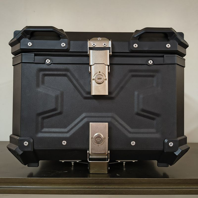 Universal Motorcycle Tail Box Quick Release Aluminum Alloy Tail Box 45L Electric Vehicle Large Capacity Tool Box