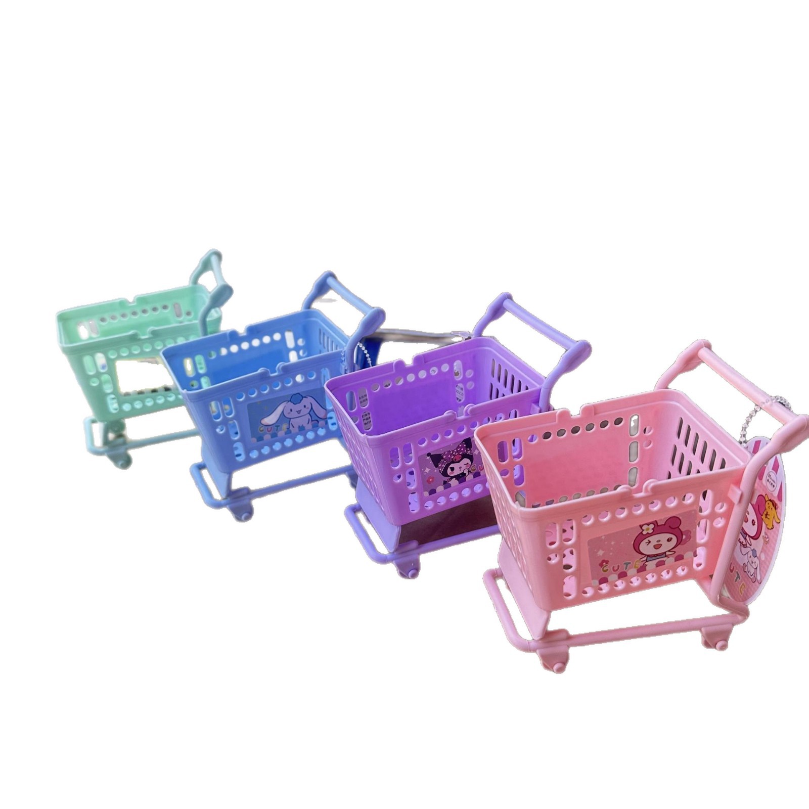 Miniso Sanrio dibujos animados familiares con forma linda y divertida caja de almacenamiento de regalos carrito de perro Yugui caja de almacenamiento de mujeres