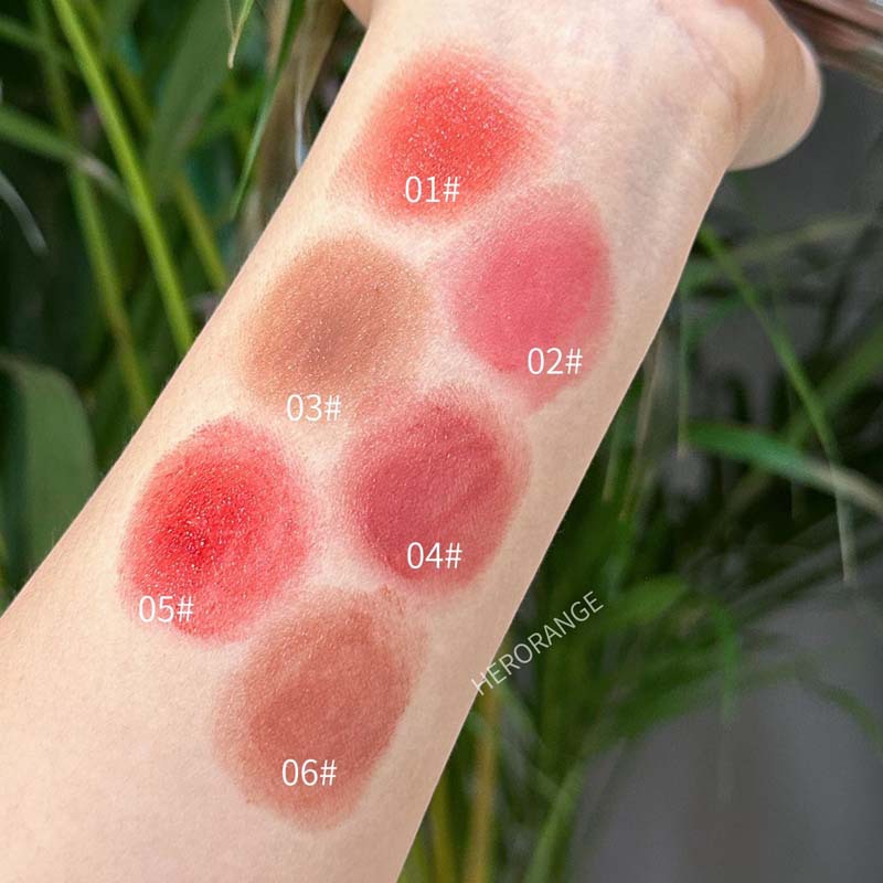 HERORANGE lipstick de fantasía de lenguaje ligero entre los labios espejo no pegajoso, claro, blanco y tierno lápiz labial