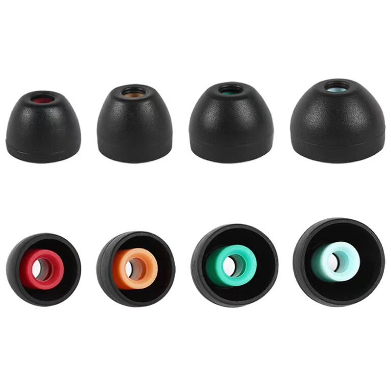 Two-Color Silicone Earmuffs Suitable for Sony Xm4 Headphones Silicone Sleeves In-Ear Comfortable and Light Earplugs and Ear Caps