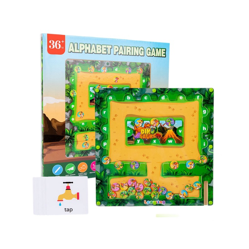 Laberinto de cuentas magnéticas para niños, tablero de clasificación de colores de madera, juguete educativo Montessori para bebés, tren pequeño educativo