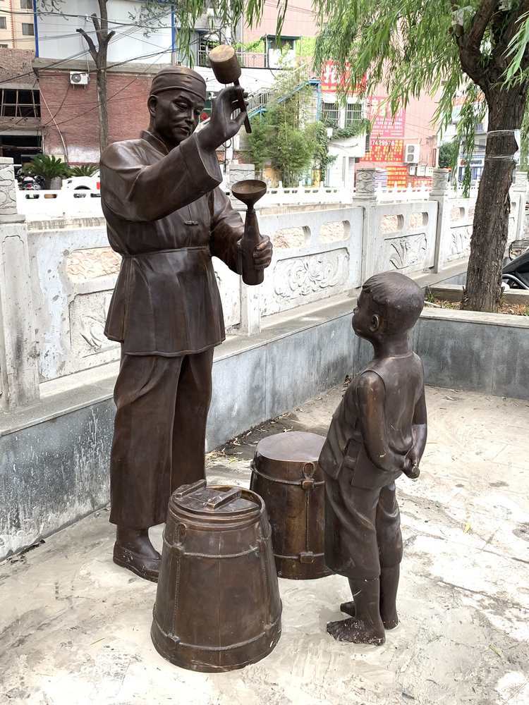 玻璃钢仿人物雕塑厂铸雕塑公园小吃民俗农耕文化雕人