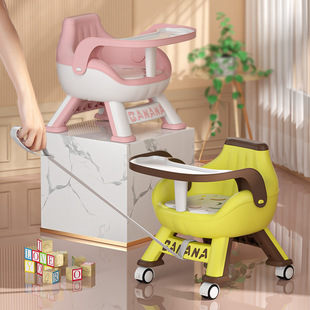Baby dining table dining chair stool baby child chair household plastic back seat called small bench multifunctional