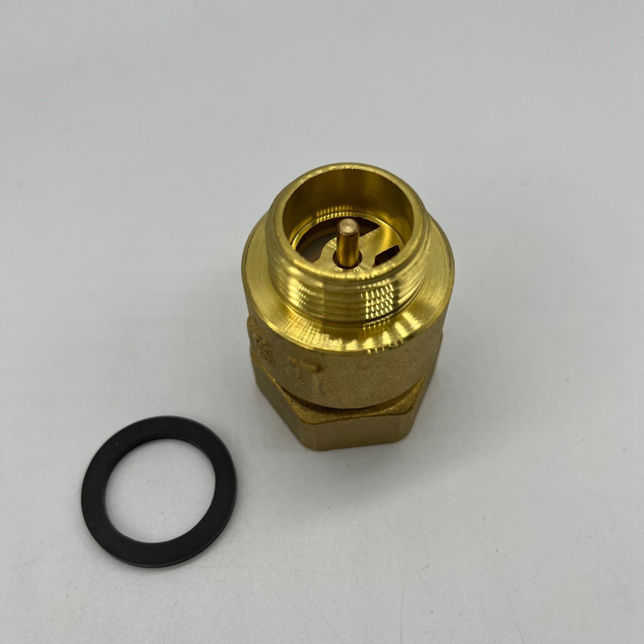 黄铜水表伸缩止回阀 全铜水表前活接止回阀内外丝止逆阀表前阀