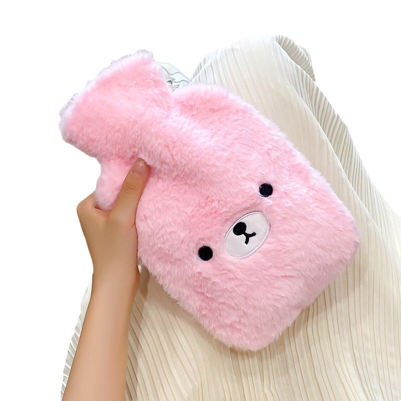 かわいいぬいぐるみPVC注水湯たんぽアニメの暖かい手宝は防爆取り外し可能な湯たんぽを厚くして腰を温める|undefined