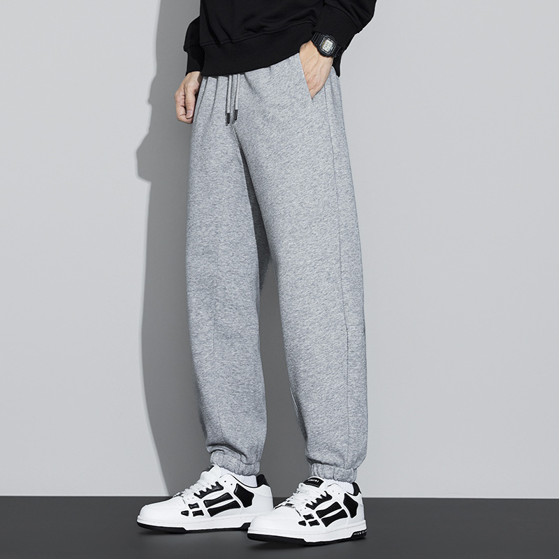2025 nuevo otoño y invierno dos pantalones abiertos para hombres simples japoneses pantalones de calzado para hombres americanos pantalones casuales sueltos