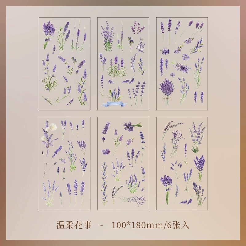 Children's Sticker Set, Custom Floral Planner Stickers, Assorted Designs (Single Pack)