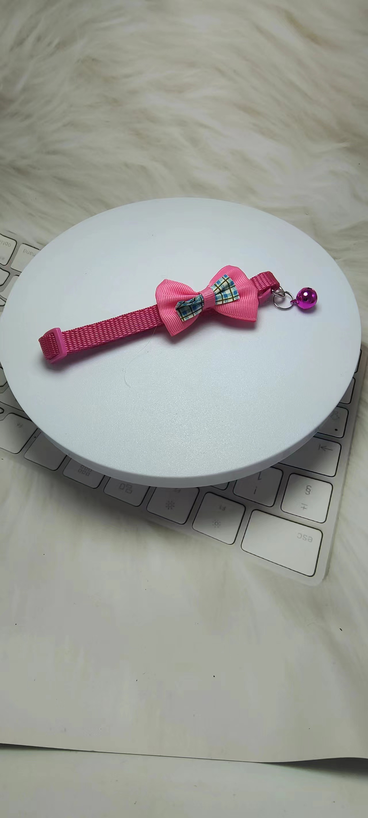 Pei Chong Beibei 1.0 collar a cuadros collar de lazo collar de gato collar de cachorro punto de fábrica