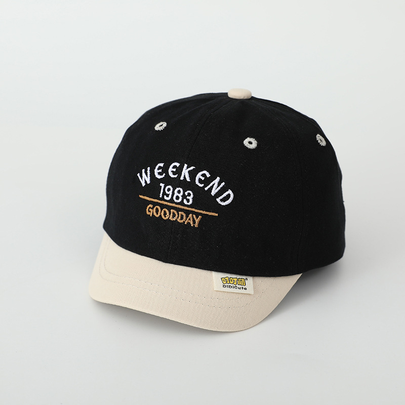 Sombreros para bebés primavera y otoño letras sombreros de lengua de pato coreanos sombreros de béisbol para niños y niñas sombreros solares