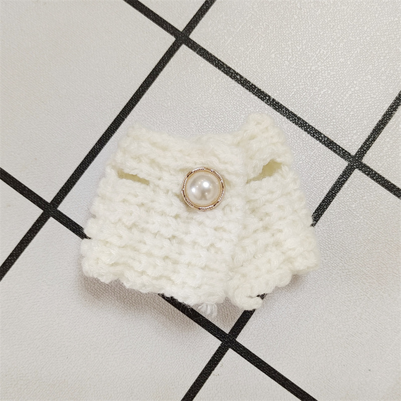 Venta caliente perro cabeza 14cm muñeco de peluche suéter colección de accesorios de ropa rabu ropa spot al por mayor