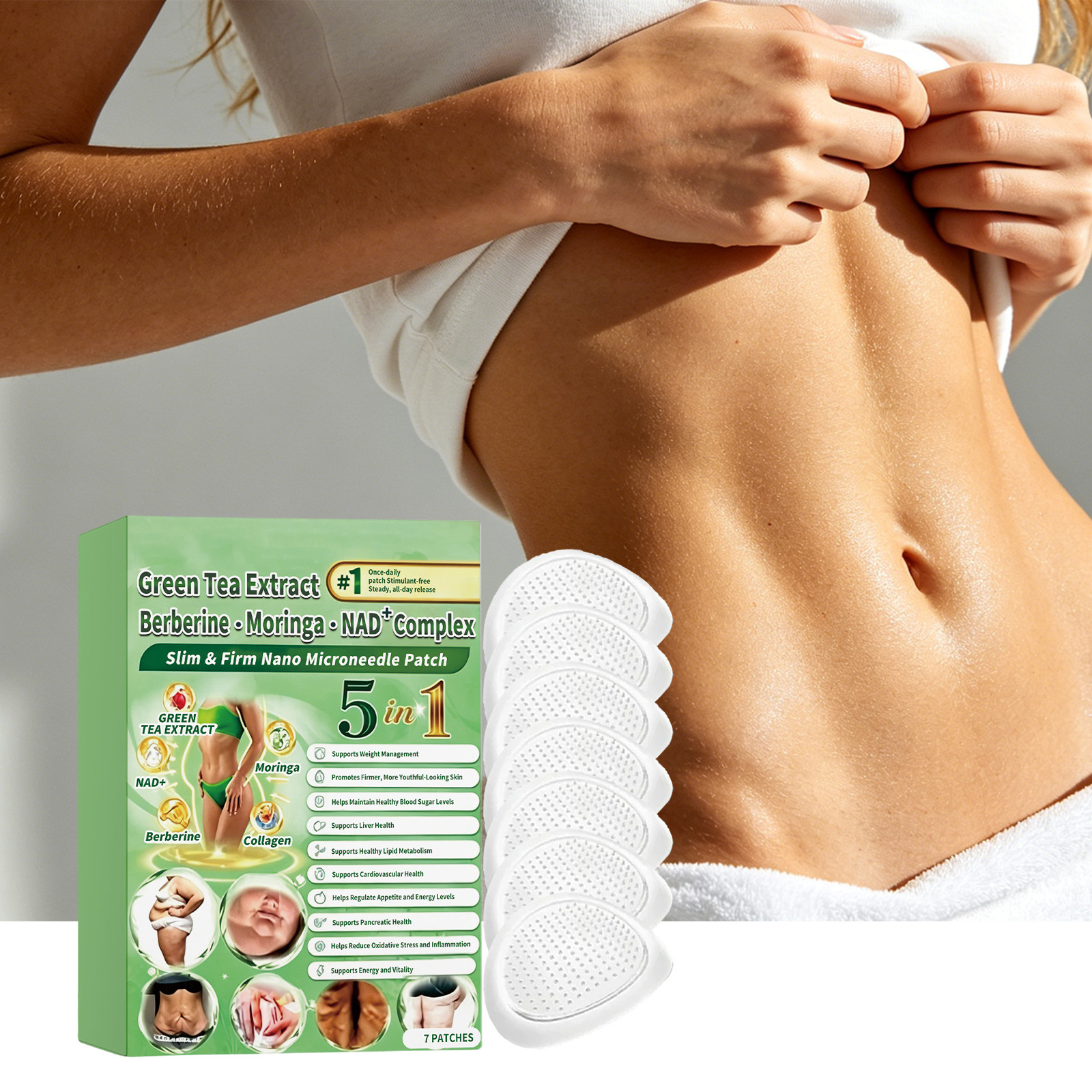 Body Skin Care Patches Are Breathable, Comfortable, Natural Skin-Friendly, Gentle, Delicate, and Moisturizing, Providing Convenient Daily Care